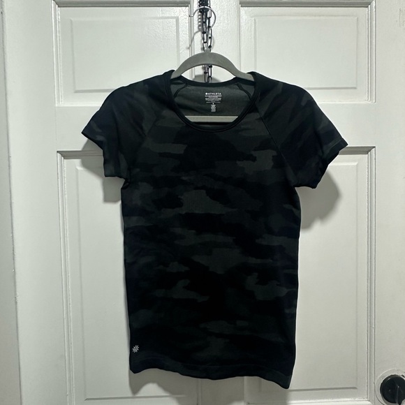 Athleta Momentum Seamless Camo T Shirt Tee size S - Picture 3 of 5